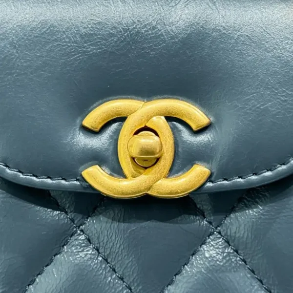 CHANEL 23k Kelly  Grey-Blue - Image 4