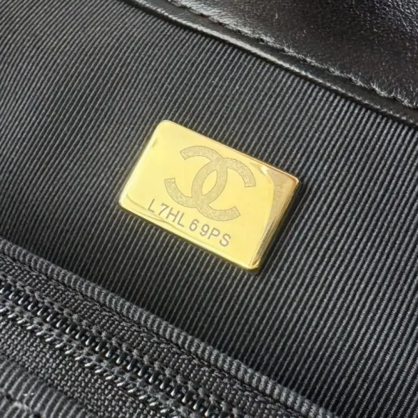 CHANEL 24c Round Shoulder Bag Black - Image 7