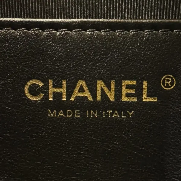 CHANEL 24c Round Shoulder Bag Black - Image 11