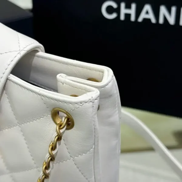 CHANEL 24c Round Shoulder Bag White - Image 6