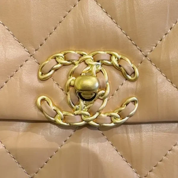 CHANEL 19 Mini Flap  Caramel Bag - Image 6