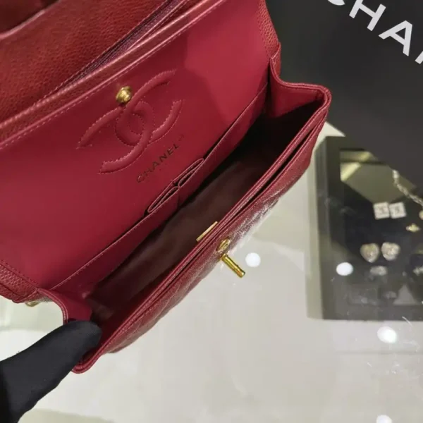 CHANEL Classic Flap 23cm Red - Image 3