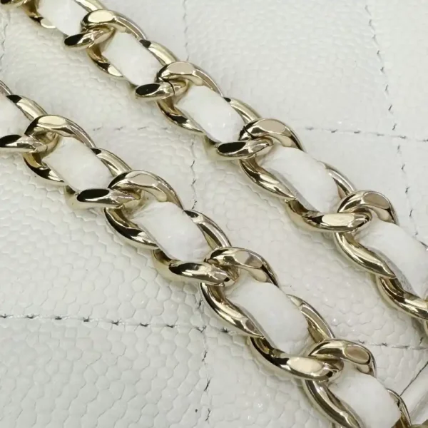 CHANEL 23P Kelly Handle White - Image 7