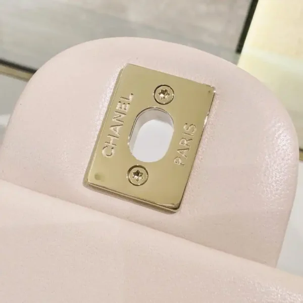 CHANEL Classic Flap 20cm Beige - Image 8