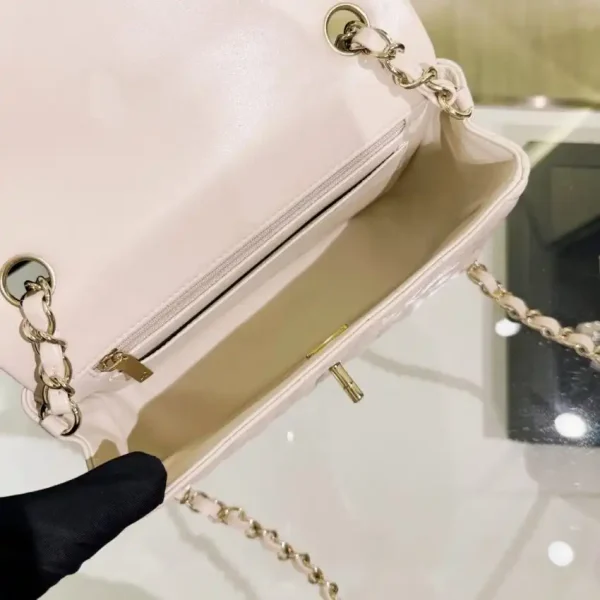 CHANEL Classic Flap 20cm Beige - Image 9