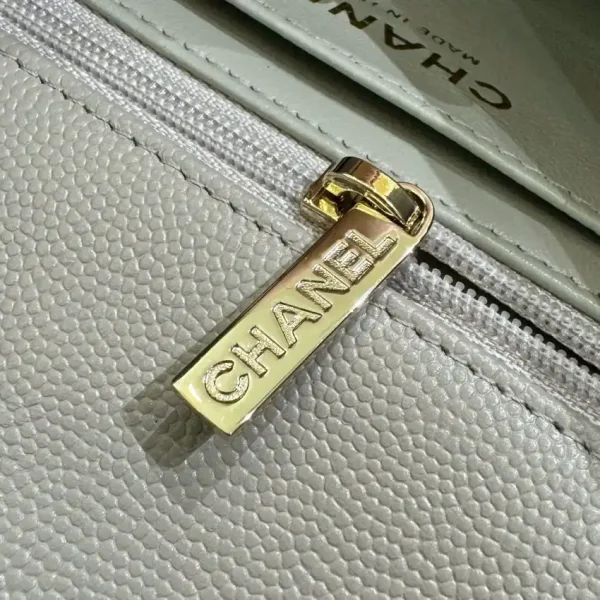 CHANEL Classic Flap 20cm Gray - Image 4