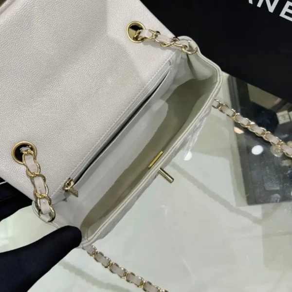 CHANEL Classic Flap 20cm Gray - Image 5