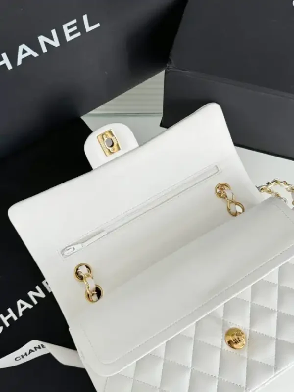 CHANEL Classic Flap 25cm White - Image 8