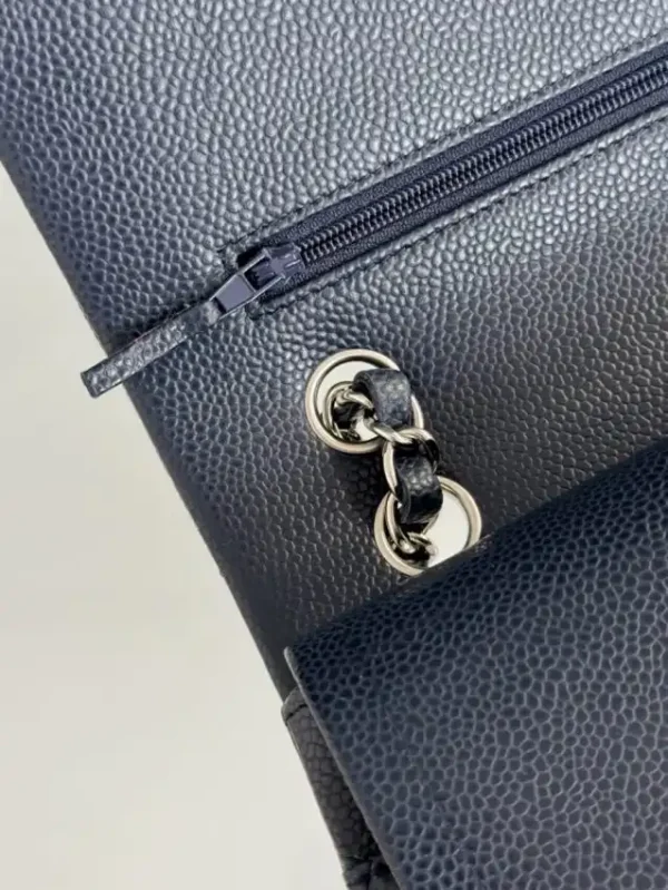 CHANEL Classic Flap 25cm Dark Blue - Image 3