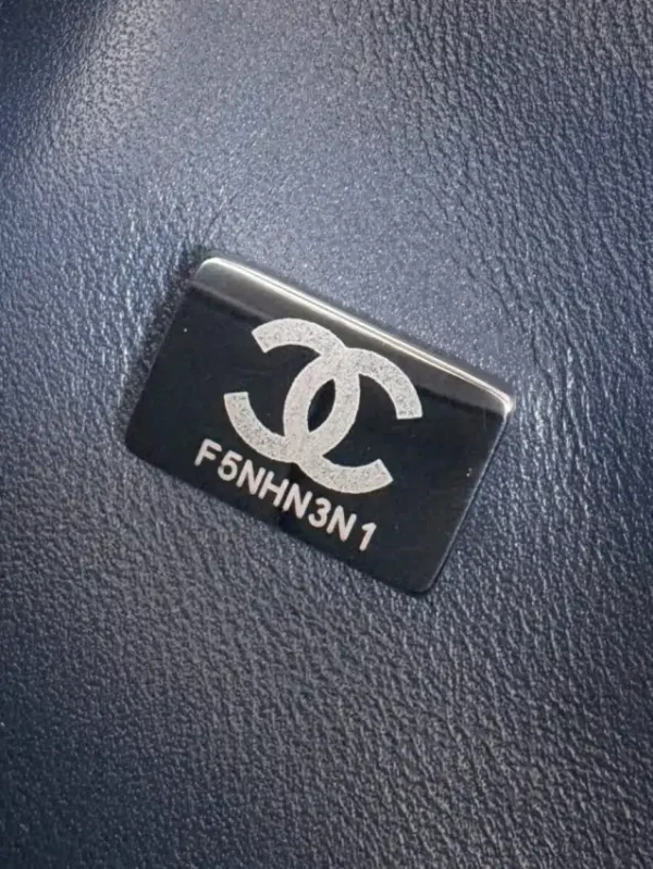 CHANEL Classic Flap 25cm Dark Blue - Image 9