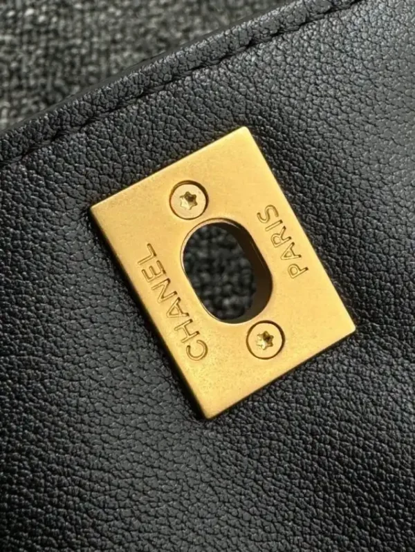 CHANEL 24p  Postman Bag Small Black - Image 5