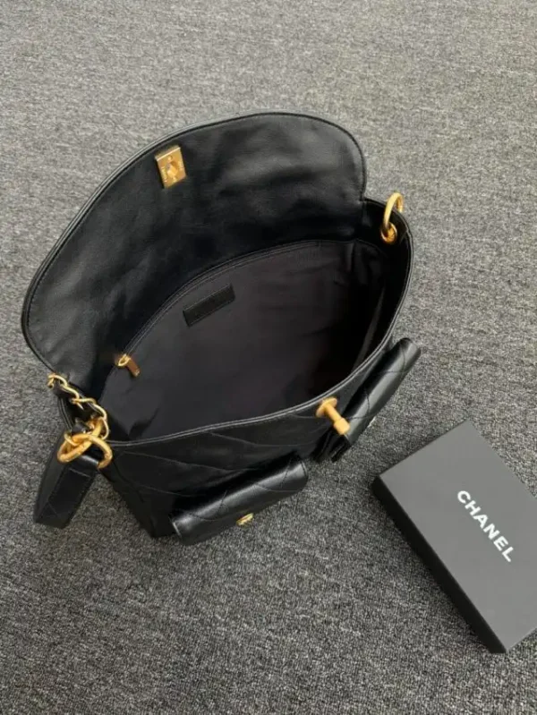CHANEL 24p  Postman Bag Small Black - Image 11