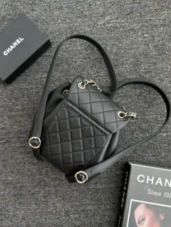 CHANEL 23C Backpack Small Black - Image 2