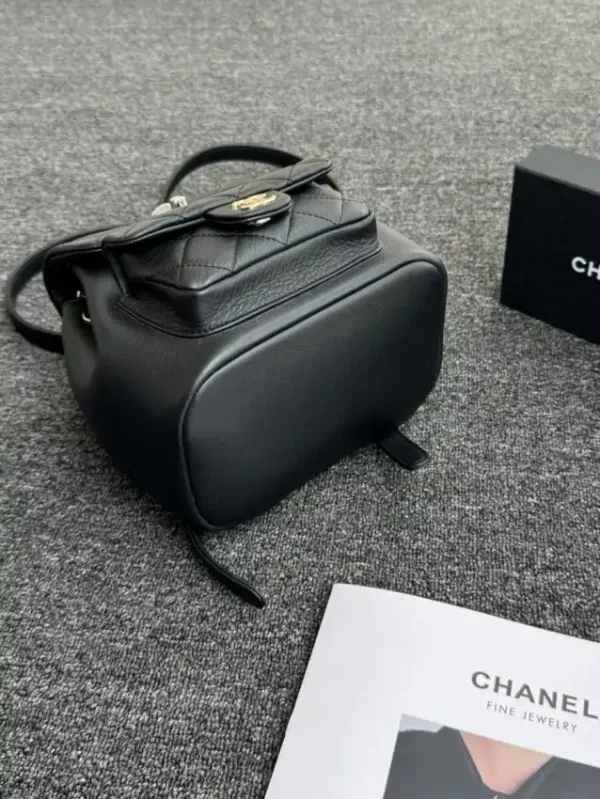 CHANEL 23C Backpack Small Black - Image 4