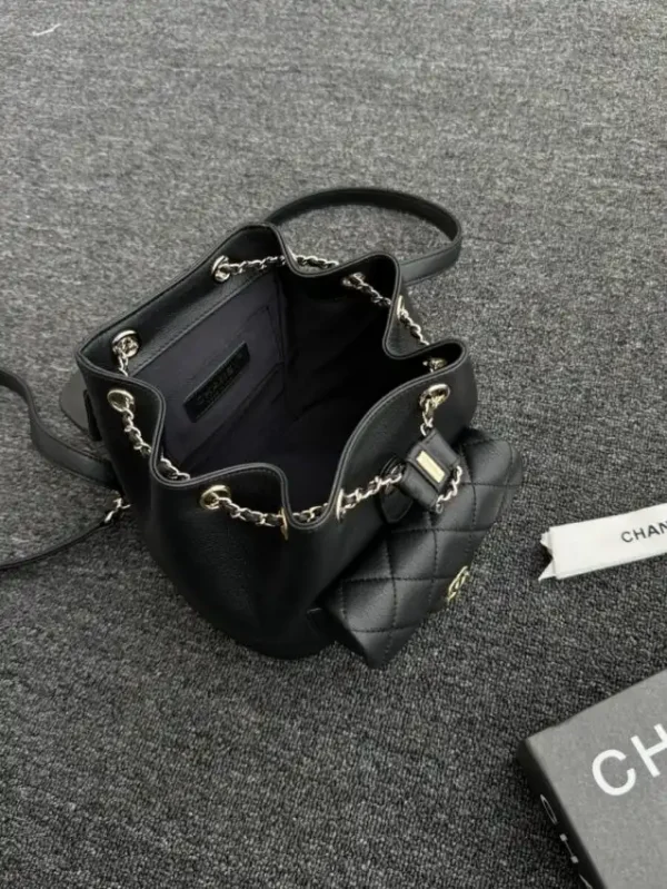 CHANEL 23C Backpack Small Black - Image 12