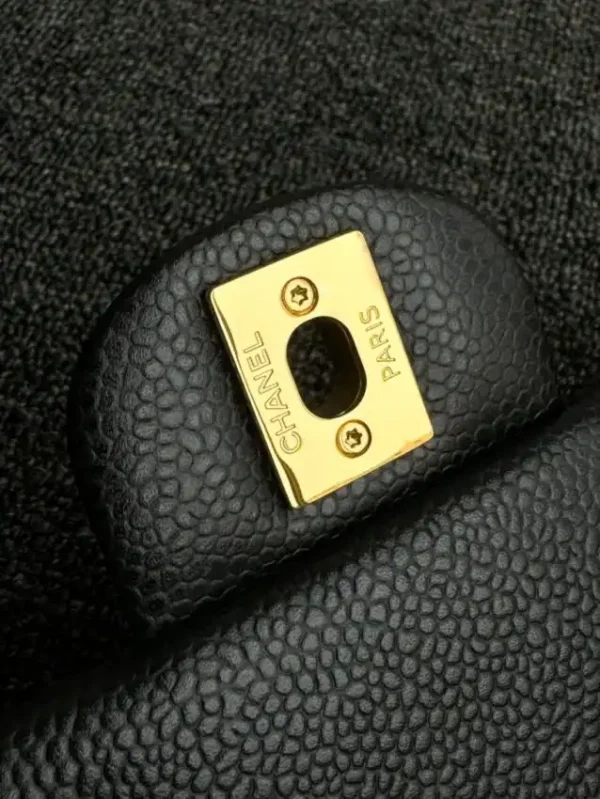 CHANEL Classic Flap 20cm Black Caviar - Image 3