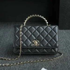 CHANEL 24s Pearl Handle Black