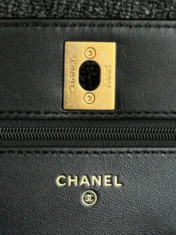 CHANEL 24s Double Pearl Woc Black - Image 6