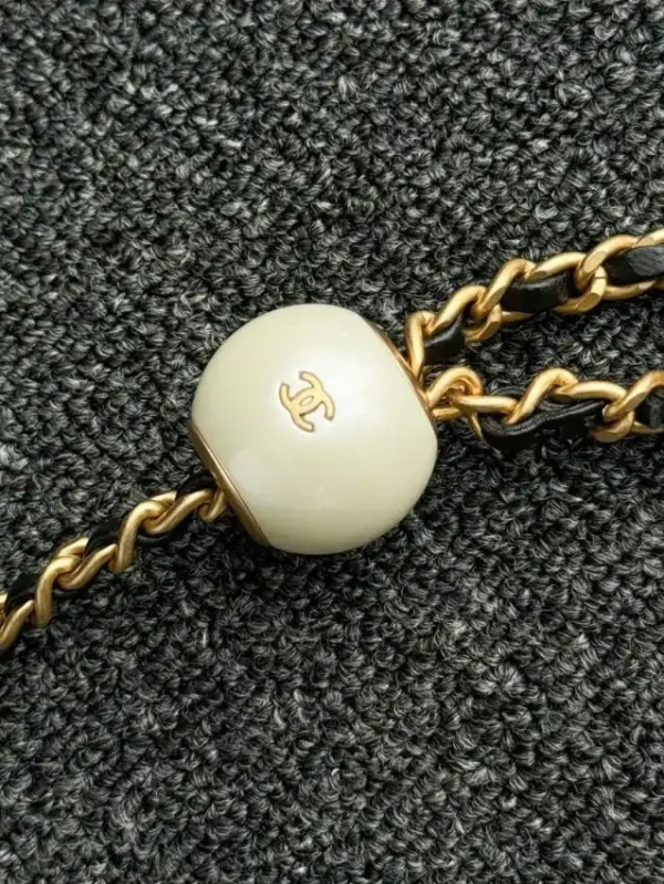 CHANEL 24s Double Pearl Woc Black - Image 11