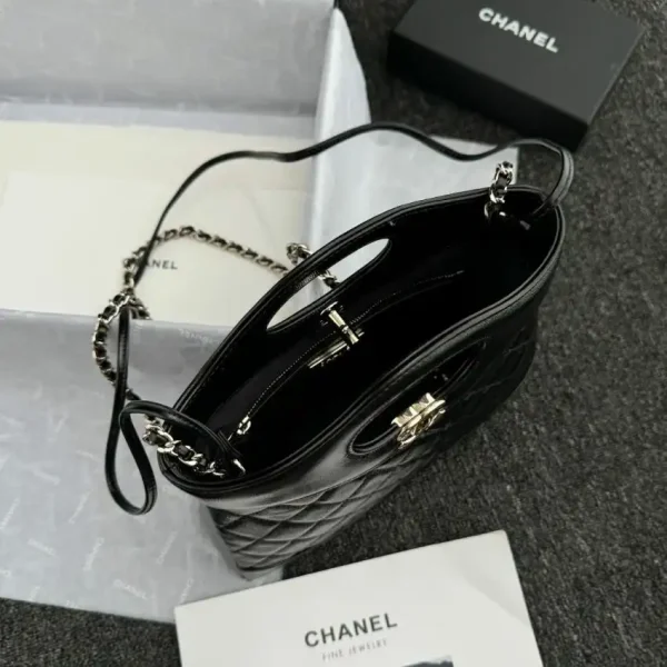 CHANEL 24s  Horizontal Small Black - Image 8