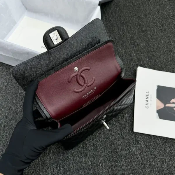 CHANEL Classic Flap 23cm Black Silver - Image 2