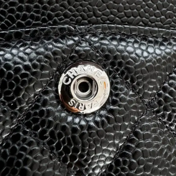 CHANEL Classic Flap 23cm Black Silver - Image 6