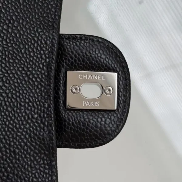 CHANEL Classic Flap 23cm Black Silver - Image 9