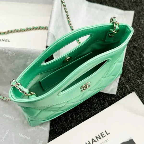 CHANEL 24s Mini Horizontal Green - Image 9