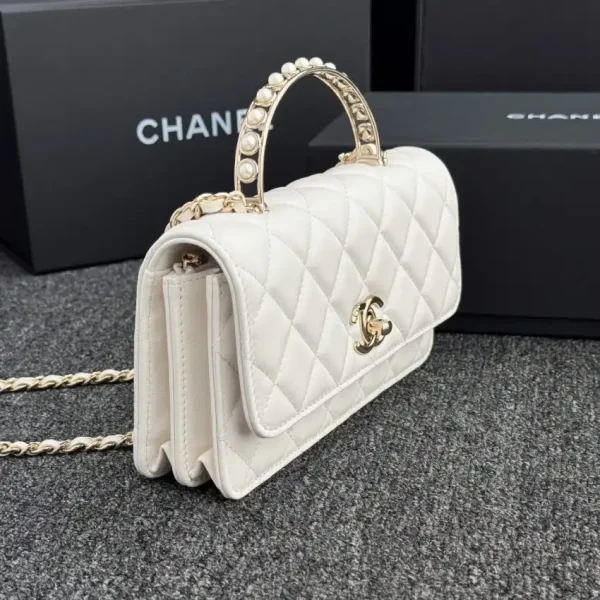 CHANEL 24s Pearl Handle White - Image 7