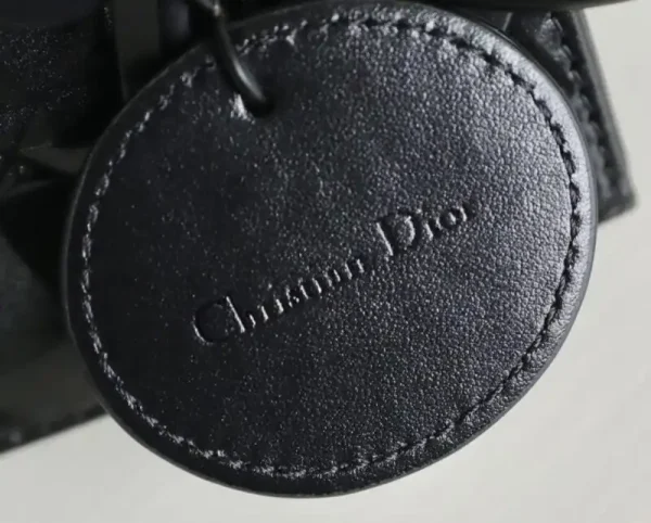 Lady Dior Ultramatte Black  Grid ABC - Image 3