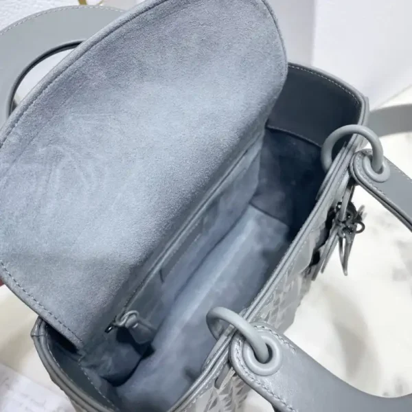 Lady Dior Ultramatte Grey Grid ABC - Image 5