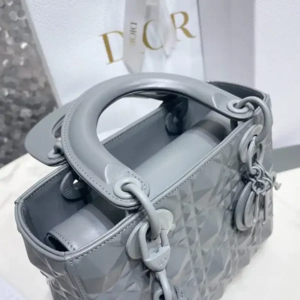 Lady Dior Ultramatte Grey Grid ABC - Image 7