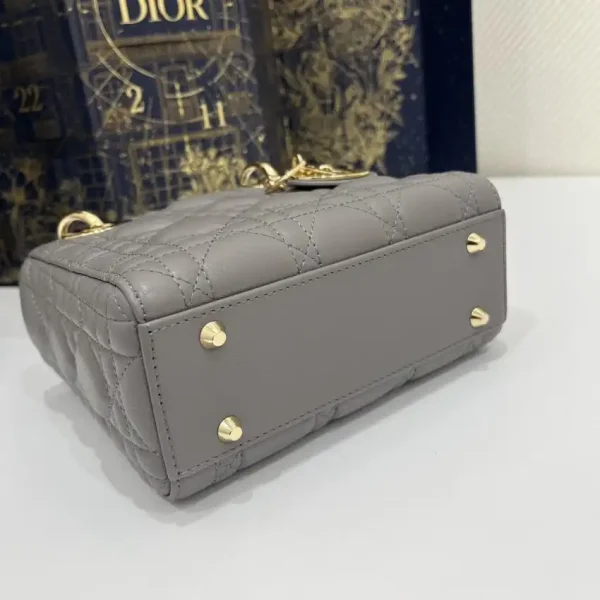Lady Dior Mini Stone Grey - Image 3