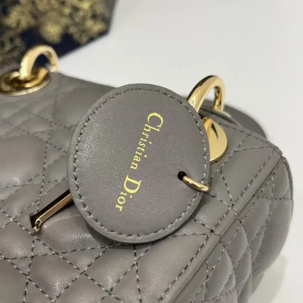 Lady Dior Mini Stone Grey - Image 7