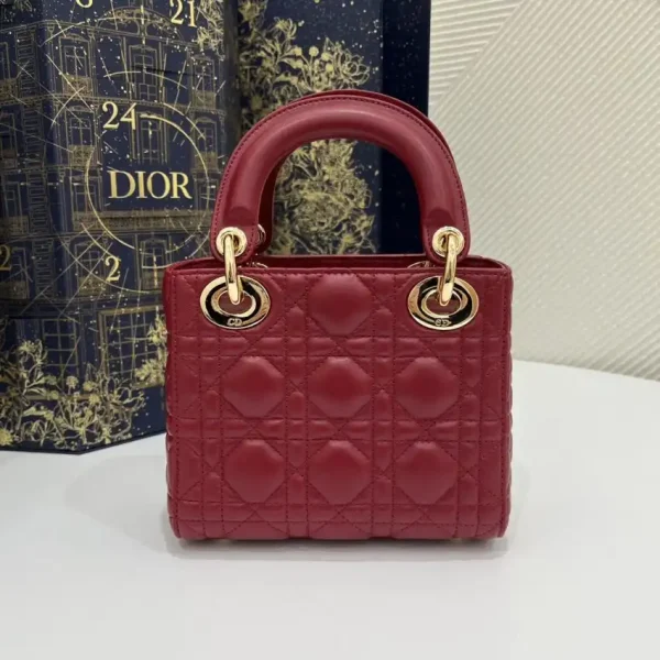 Lady Dior Mini Red - Image 3