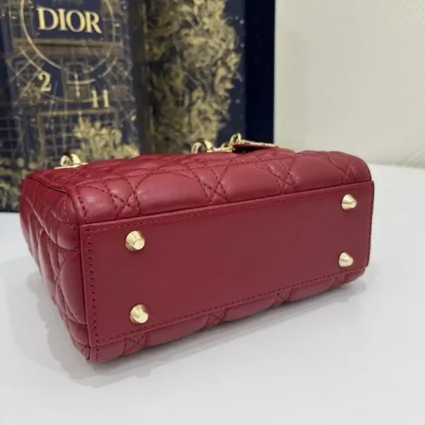 Lady Dior Mini Red - Image 5