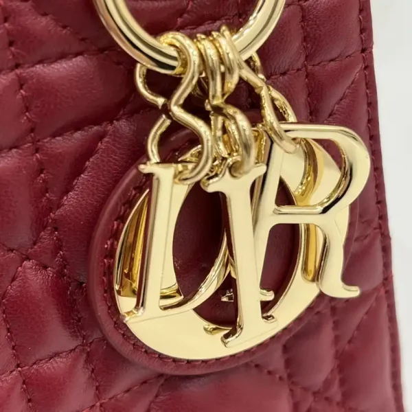 Lady Dior Mini Red - Image 7