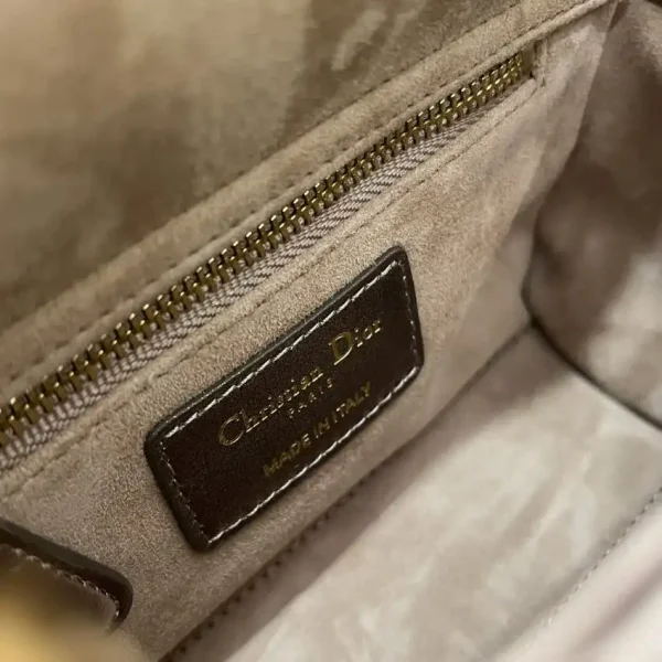 Lady Dior Mini Golden-Tone Metallic - Image 3