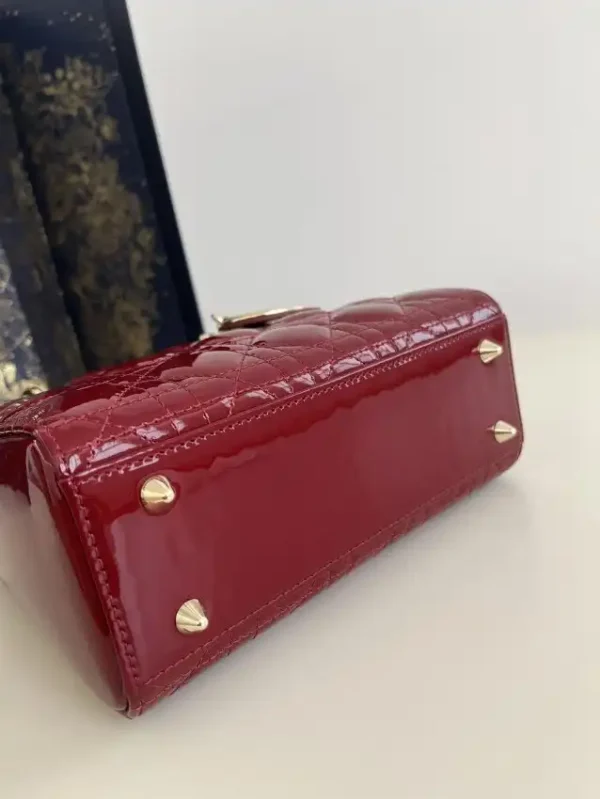 Lady Dior Patent Red ABC - Image 2