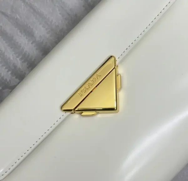 Prada White Leather Handbag - Image 3