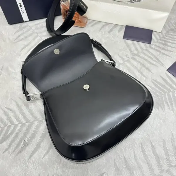 Prada  Cleo Black Bag With Flap - Image 4