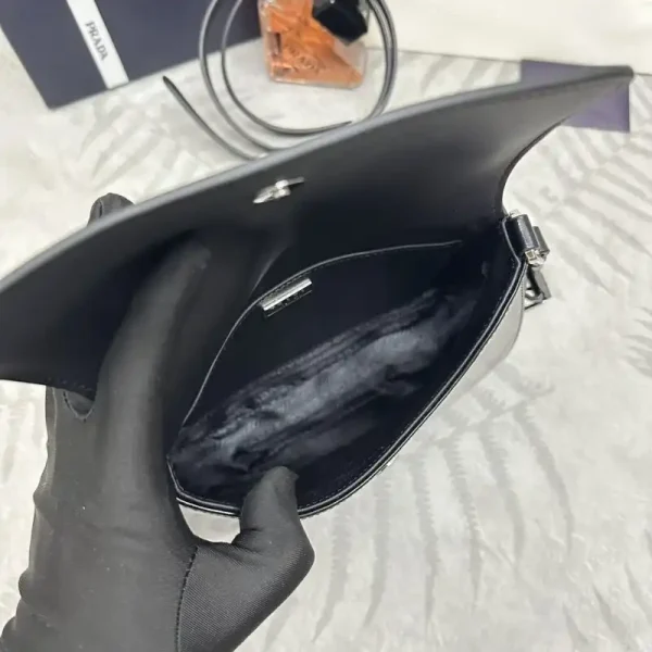 Prada  Cleo Black Bag With Flap - Image 6