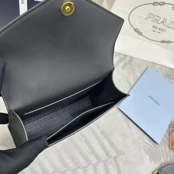 Prada  Saffiano Black Envelope - Image 6