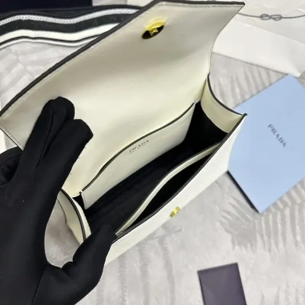 Prada  Saffiano White Envelope - Image 4