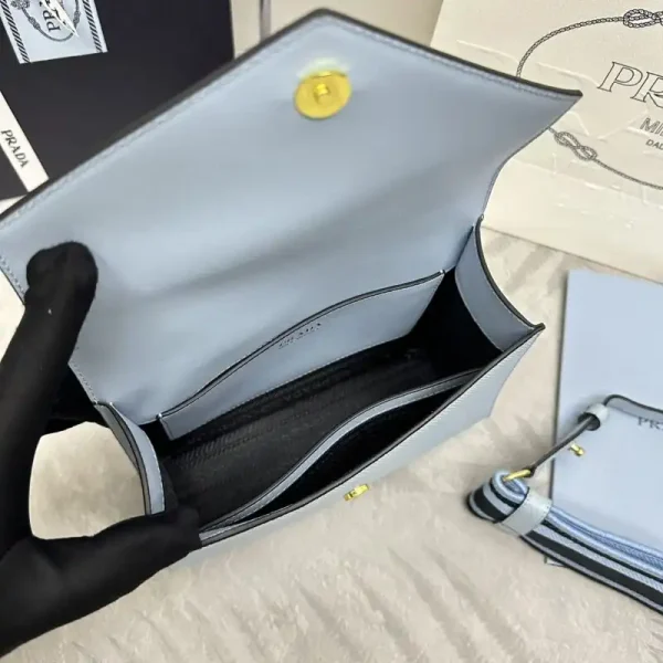 Prada  Saffiano Blue Envelope - Image 6