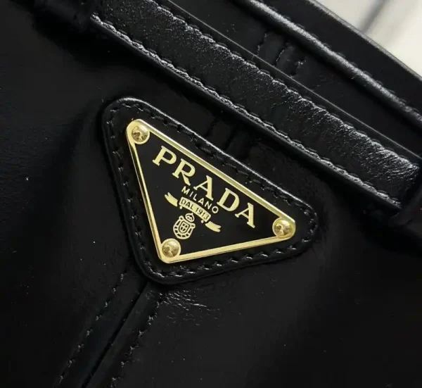 Prada Leather Handbag Black - Image 4