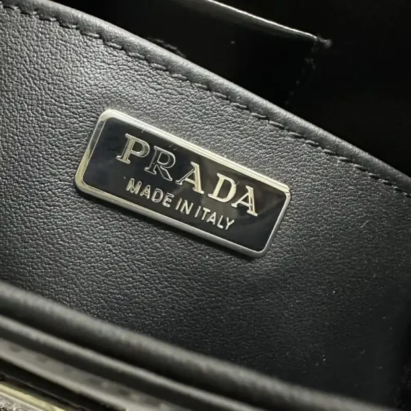 Prada  Cleo Brushed Black Bag - Image 9