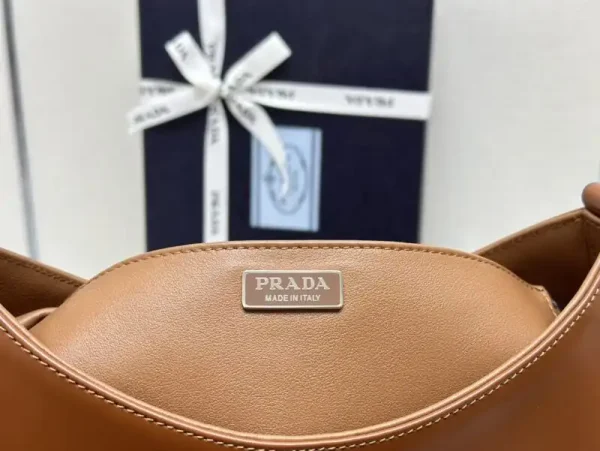 Prada  Cleo Brushed Brown Bag - Image 5