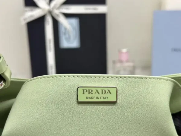 Prada  Cleo Brushed Green Bag - Image 8