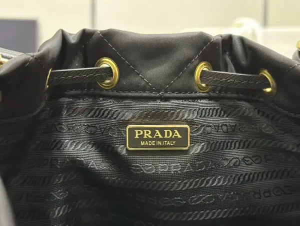 Prada Black Re-Nylon Bucket Bag - Image 9